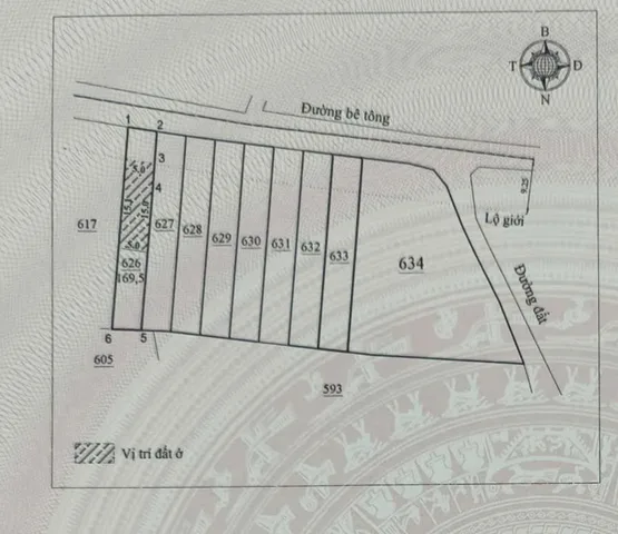 Bán Đất 170m2 có sẵn 75 m2 thổ cư giá 1.1 tỷ tại Xã Đinh Lạc