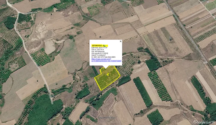 VĨNH TRUNG – CAM AN – KHÁNH HÒA – 6.272M² – GIÁ CHỈ 400 TRIỆU/SÀO