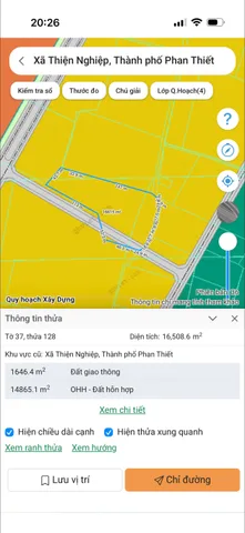 Bán 1,6hecta gần cổng số 2 sân bay Phan Thiết giá 6 tỷ. LH: 0974090487