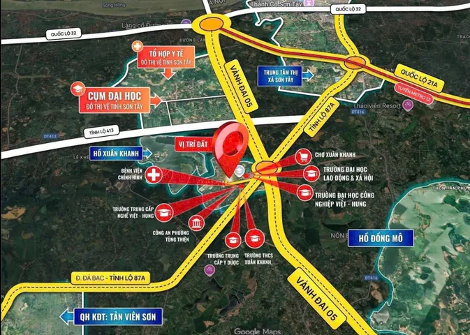 Bán Đất 100m2 có sẵn 100 m2 thổ cư giá 1.9 tỷ tại Phường Xuân Khanh Thị xã Sơn Tây Hà Nội