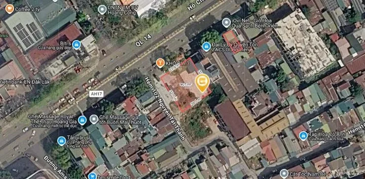 Bán Đất mt nguyễn tất thành 895m2 có sẵn 895 m2 thổ cư giá 75 tỷ tại Phường Tân Lập Thành phố Buôn Ma Thuột Đắk Lắk