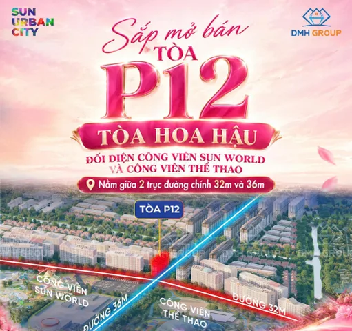 CĂN HỘ 1PN+ SUN URBAN CITY – TÒA P12 TẦNG 03 – CHỈ TỪ 1,68 TỶ