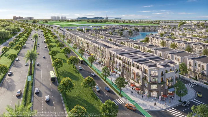 Bán  18 TỶ 9 – NHÀ 2 MẶT TIỀN 41M & 14M ĐỐI DIỆN SÂN GOLF ~155HA | 100M² ĐẤT – DTDX 338M²