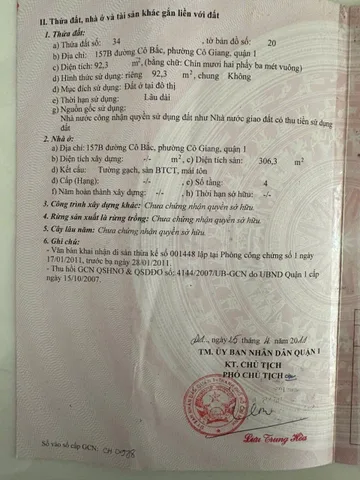Bán Nhà Mặt Tiền 157B Cô Bắc, Phường Cô Giang, Quận 1