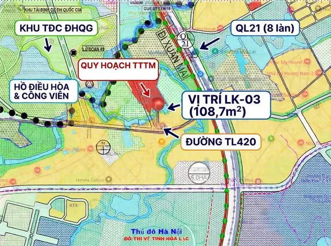 ĐẦU TƯ SINH LỜI DÒNG TIỀN TẠI ĐHQG HÒA LẠC CHỈ 2 TỶ