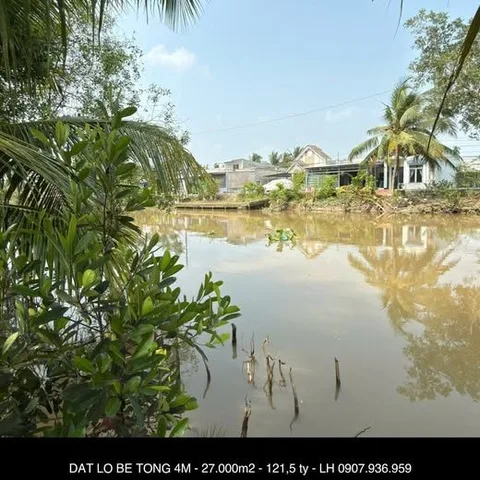 Bán Đất 27.000m² Lộ Bê Tông 4m Gần QL61C, Xã Nhơn Ái, Phong Điền, Cần Thơ - Giá 121.5 Tỷ