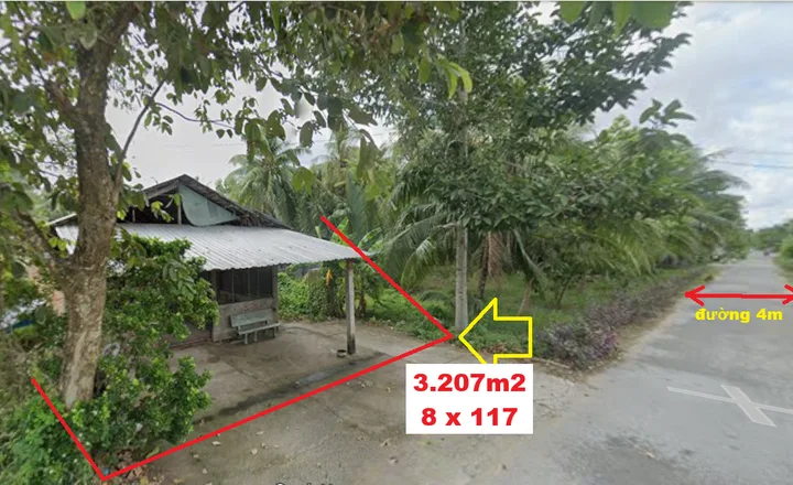 Bán Nhà riêng 3207m2 có sẵn 300 m2 thổ cư giá 6 tỷ tại Xã Phước Long Huyện Giồng Trôm Bến Tre