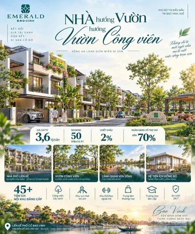 🔥 EMERALD BAO VINH – NƠI AN CƯ XANH, ĐÁNH THỨC NHỊP SỐNG PHỒN HOA TẠI HUẾ 🌿
