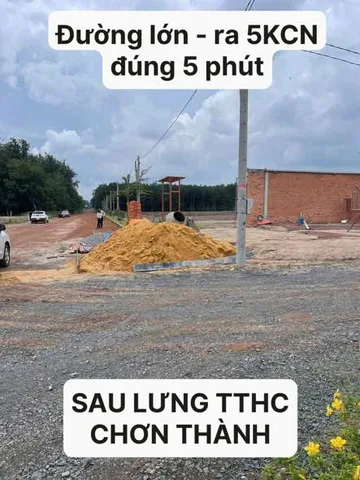 Kẹt tiền xả lỗ Đất Sát TRUNG TÂM HÀNH CHÍNH CHƠN THÀNH, BÌNH PHƯỚC - CHỈ  600TR