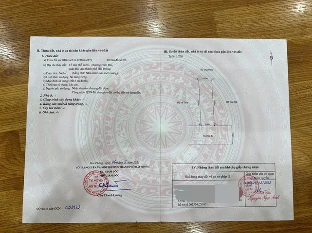 CHÍNH CHỦ BÁN ĐẤT THỔ CƯ Mặt Ngõ 138 Đường Nam Hải, Đông Hải, Hải An, Hải Phòng
