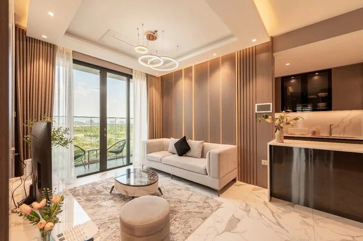 BDS HVL CHO THUÊ Căn cho thuê căn hộ Crest THU THIEM Q2 ma can C-08.03A , 95m2, có bồn tắm nằm
