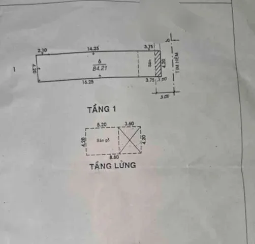 Bán Nhà riêng 84m2 có sẵn 84 m2 thổ cư giá 8.4 tỷ tại Đường Lũy Bán Bích Phường Phú Thọ Hòa Quận Tân Phú TP. Hồ Chí Minh