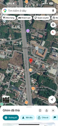 Mt kinh doanh Võ Văn Kiệt Định Hoà cũ (phường Chánh Hiệp-TP.HCM) ngay trường cấp 2 Định Hoà vị trí đẹp,làm kho xưởng,biệt thự...ngang 9,3m