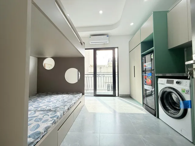 Cho Thuê Ccmn 2 giường ngủ Full đồ đẹp thoáng tại 456 Trường Chinh, Đống Đa
