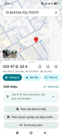 BÁN NHÀ MỚI TINH MẶT TIỀN ĐƯỜNG SỐ 4 TAM PHÚ 78M2 GIÁ 4,39 TỶ