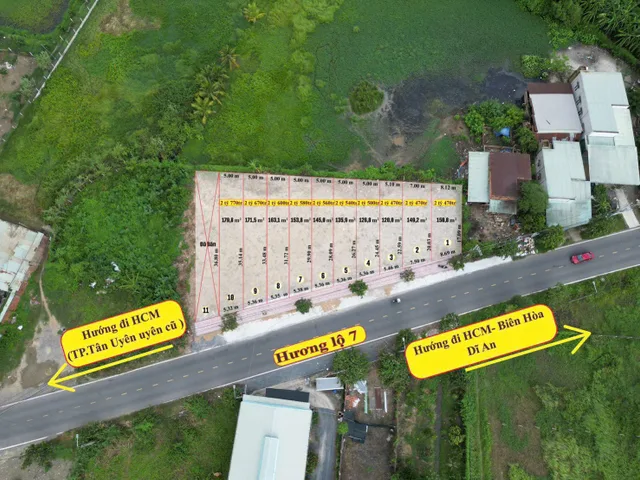 Bán lô đất Mặt tiền đường kinh doanh hương lộ 7