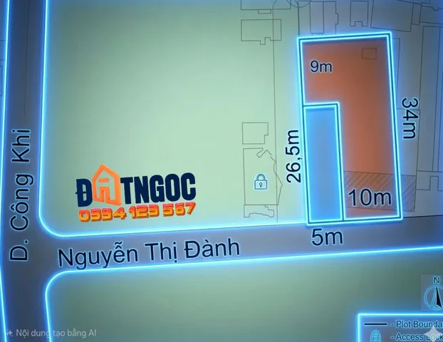 💯Bán Đất mặt tiền Nguyễn Thị Đành 5x26~130m2 và 10mx33m tại Đường Dương Công Khi Xã Tân Thới Nhì Huyện Hóc Môn TP. Hồ Chí Minh