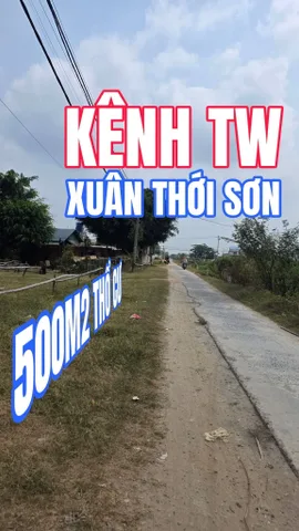 🟥Bán Đất 500m2 mặt tiền Kênh TW có sẵn 350 m2 thổ cư giá 8.95 tỷ tại Đường Dương Công Khi Xã Xuân Thới Sơn Huyện Hóc Môn TP. Hồ Chí Minh