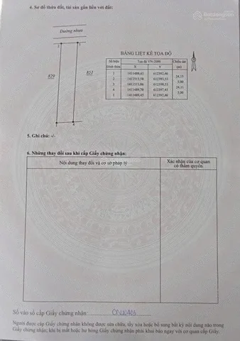 Bán Đất 120m2 có sẵn 116.6 m2 thổ cư giá 1.92 tỷ tại - Chọn - Xã Tu Bông Khánh Hòa