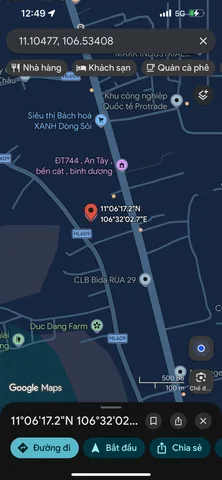 Bán Đất 1743m2 có sẵn 1643 m2 thổ cư giá 16.7 tỷ tại An Tây 35 Xã An Tây Thị xã Bến Cát Bình Dương
