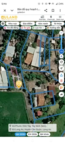 Bán Đất 200m2 có sẵn 200 m2 thổ cư giá 2.4 tỷ tại  gần Đường  835B Xã Phước Lý Huyện Cần Giuộc Long An