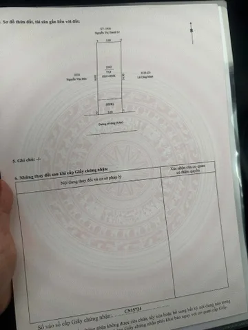 Bán Đất 75m2 có sẵn 60 m2 thổ cư giá 2.28 tỷ tại Phường Phú Mỹ Thành phố Thủ Dầu Một Bình Dương