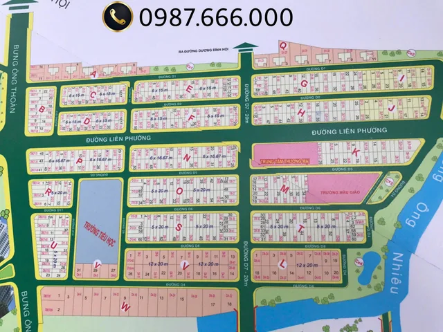 Diện tích biệt thự:
- Lô V, lô L, diện tích 12x20m, giá 60 tr/m².
- Lô A, lô W, diện tích 350m², 550m², giá 48 tr/m²
