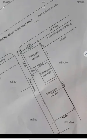 Bán Đất 644m2 có sẵn 205 m2 thổ cư giá 60 tỷ tại Đường Đặng Thúc Vịnh Xã Đông Thạnh Huyện Hóc Môn TP. Hồ Chí Minh