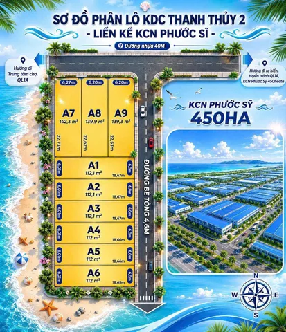 Bán Đất 140m2 có sẵn 140 m2 thổ cư giá 850 triệu tại Đường Hùng Vương Xã Thanh Thủy Huyện Lệ Thủy Quảng Bình