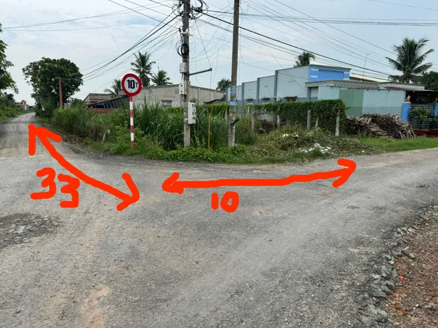 🔥 Bán đất 2 mặt tiền 445m² nở hậu có sẵn 150 m2 thổ cư giá 790 triệu tại Xã Tiên Thuận Huyện Bến Cầu Tây Ninh