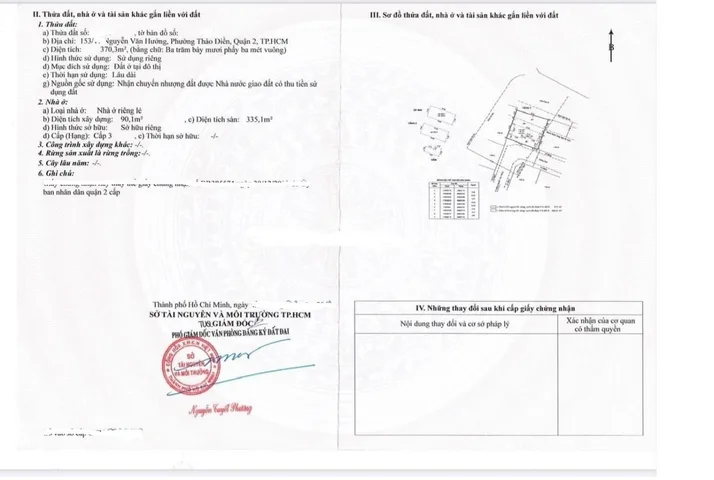 Bán Nhà riêng 370m2 có sẵn 370 m2 thổ cư giá 135 tỷ tại Đường Nguyễn Văn Hưởng, Phường Thảo Điền Phường Thảo Điền Thành phố Thủ Đức TP. Hồ Chí Minh