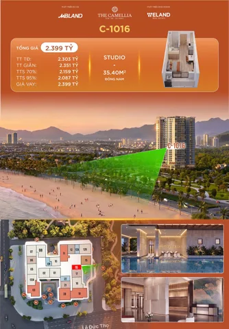 Bán Căn hộ chung cư 35m2 giá 2.3 tỷ tại tầng 22 Phường Mân Thái Quận Sơn Trà Đà Nẵng