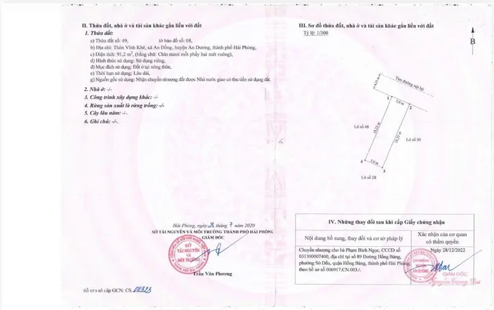BÁN ĐẤT TUYẾN 2 CHUNG CƯ ĐẦM PHƯỜNG – VĨNH KHÊ, AN ĐỒNG, AN DƯƠNG CHỈ 3,9 TỶ