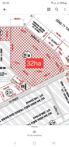 Bán Đất 320000m2 giá 1156 tỷ tại Xã Tân Phước Thành phố Phú Mỹ Bà Rịa - Vũng Tàu