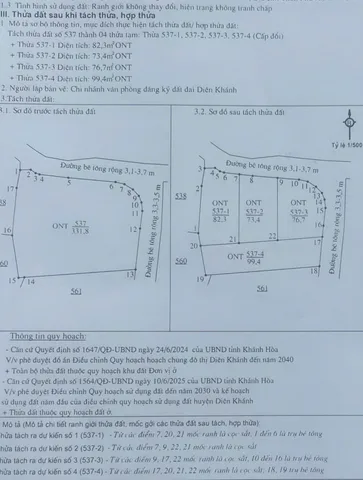 CHÍNH CHỦ CẦN BÁN LÔ ĐẤT GIÁ RẺ Ở DIÊN ĐIỀN , DIÊN KHÁNH . DT 73,4m2 , FULL THỔ . KHU DÂN CƯ . GIÁ CHỈ 679 TRIỆU