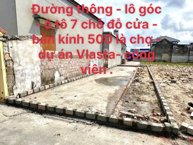 Bán lô góc 60m2 giá 1.58 tỷ tại Hoà Bình đường thông ô tô , k lỗi .l/h:076.231.9990 e Thúy