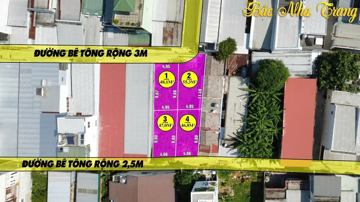 Bán đất thổ cư dt từ 46m2 tại Phường Vĩnh Hải Thành phố Nha Trang Khánh Hòa giá 2,5 Tỷ/lô