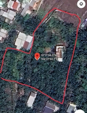 Bán Đất 3587.2m2 có sẵn 300 m2 thổ cư giá 600 triệu/ công tại Xã Long Định Huyện Bình Đại Bến Tre