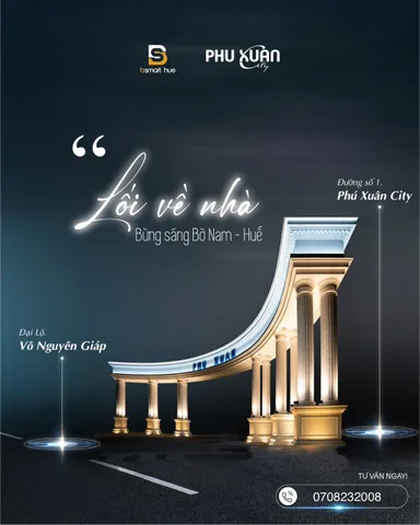 PHÚ XUÂN CITY: SHOPHOUSE MẶT TIỀN TRUNG TÂM HUẾ – KHÔNG LO NGẬP LỤT!