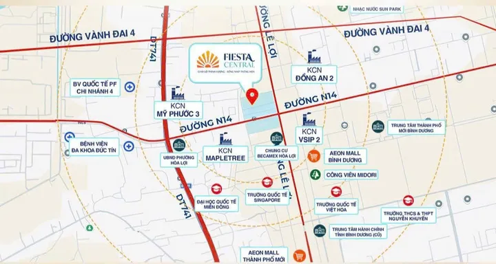 BÁN NHÀ PHỐ FIESTA CENTRAL – NƠI NHỊP SỐNG GẶP GỠ NHỊP KINH DOANH