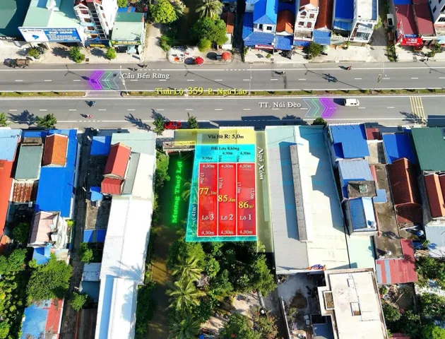09.2026.Bán Đất 77m2 mặt đường 359. có giá 4.6 tỷ tại Xã Ngũ Lão Huyện Thuỷ Nguyên Hải Phòng. liên hệ 0362558882