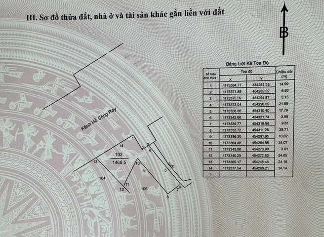 Bán Đất 1468.5m2 giá 2.3 tỷ tại ĐT997 Xã Suối Rao Huyện Châu Đức Bà Rịa - Vũng Tàu