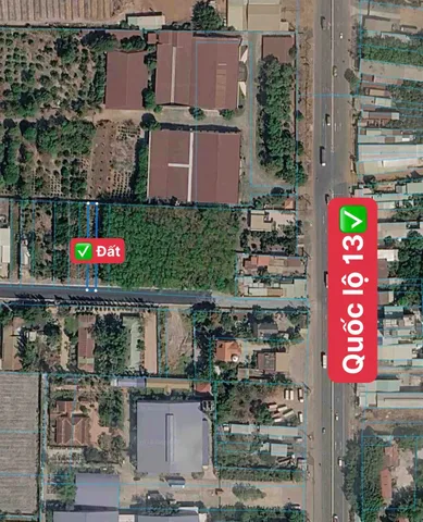 ✅ Ngang 6m - Đường Nhựa ❗️ Nhánh Ql13- Cách Ql13 chỉ 50m📌 Tại Chơn Thành