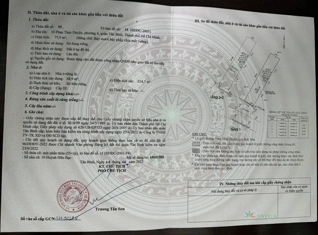 Bán Nhà Mặt Tiền 302-302A-304-304A Vườn Lài, Tân Phú