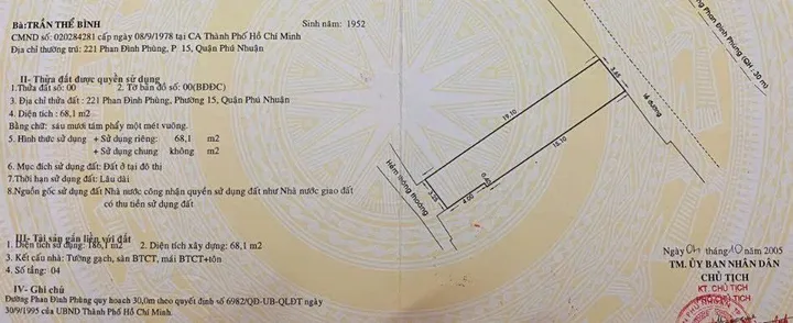 Bán Nhà Mặt Tiền 221 Phan Đình Phùng, P15, Phú Nhuận
