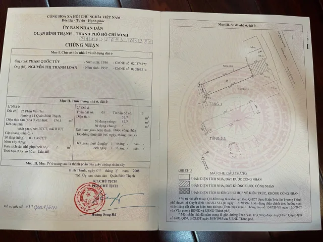 Bán Nhà Mặt Tiền 25 Phan Văn Trị, Phường 14, Quận Bình Thạnh