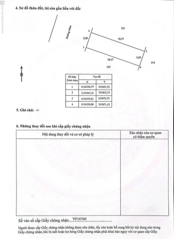 Bán Đất 91.9m2 có sẵn 91.9 m2 thổ cư giá 950 triệu tại Phường 5 Thành phố Vĩnh Long Vĩnh Long