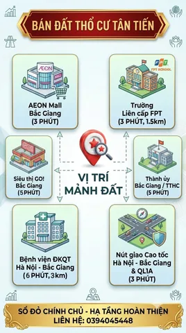 Bán Đất 100m2 có sẵn 100 m2 thổ cư giá 3.5 tỷ tại Xã Hương Gián Huyện Yên Dũng Bắc Giang
