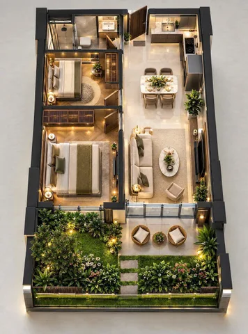 🌿 CĂN HỘ SÂN VƯỜN 80m2 - 5P RA BIỂN -  CHỈ 2,6TỶ