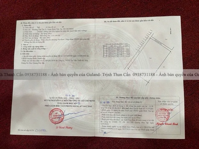 Bán Đất 2365m2 có sẵn 422 m2 thổ cư giá 61.5 tỷ tại Đường Trần Văn Giàu Phường Tân Tạo A Quận Bình Tân TP. Hồ Chí Minh